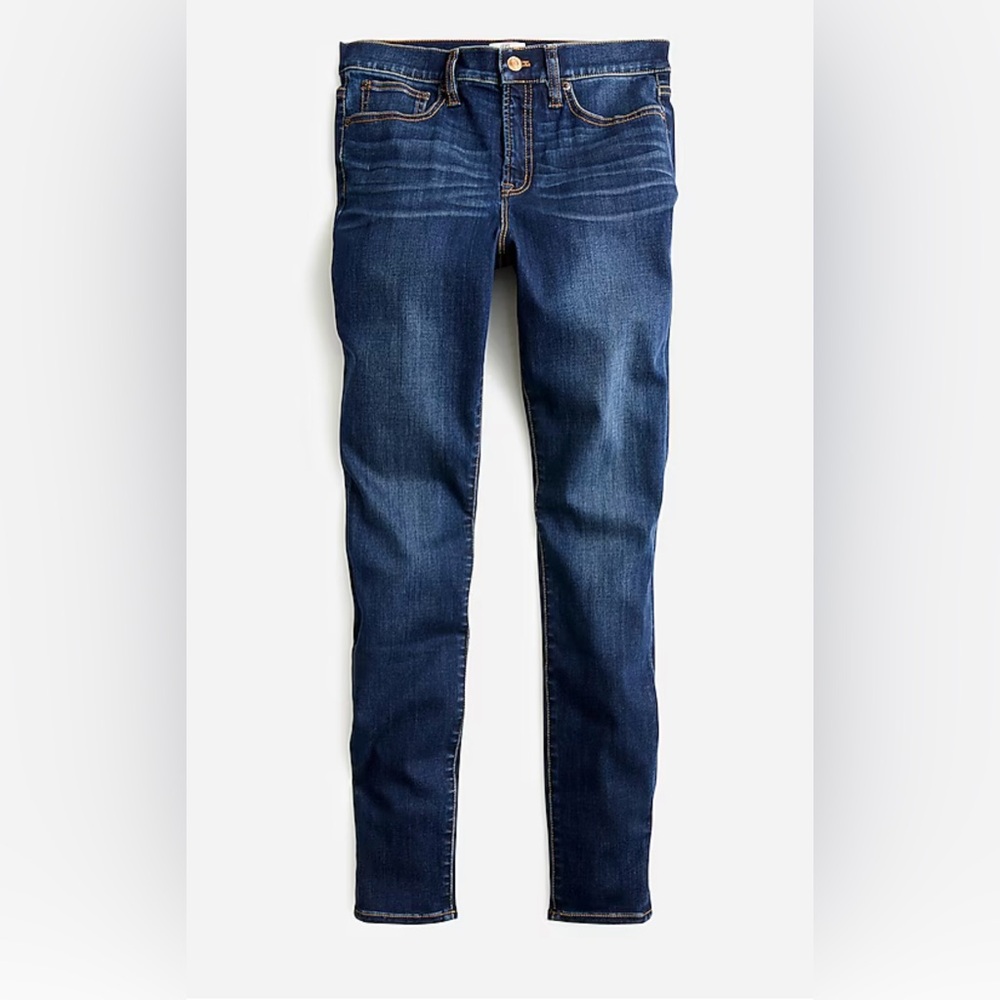 JCrew 9" mid-rise toothpick jean in Point Lake wash